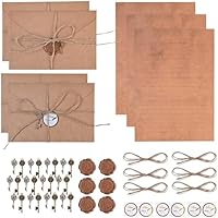 Pergamino para Escribir Set Completo - 44 Hojas Papel Carta A5 y
