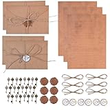 Ya en mundofriki.es: Pergamino para Escribir Set Completo - 44 Hojas Papel Carta A5 y 12 Sobres Pergamino Antiguo - Papel Pergamino para Cartas de Amor - Ideal para Caligrafía, Navidad y Cumpleaños