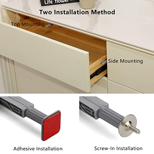 Redunest Push To Open Door Latch, 10 Pack Magnetic Push Latches, Adhesive Heavy Duty Touch Latch Hardware For Push To Open, Magnetic Door Catch For Cabinet Drawer Wardrobe Kitchen Door #TOP2