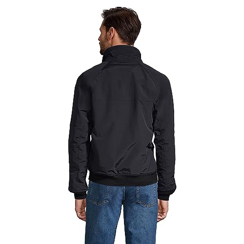 Lands' End Mens Classic Squall Jacket Black Regular Small