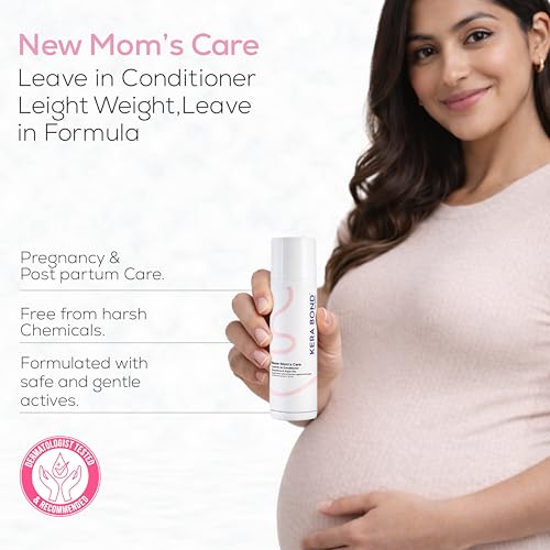 Image of KERA BOND New Moms Care Kit | Pregnancy and Postpartum Hair Care | Shampoo and Leave In Conditioner | Paraben Silicone Free Mild Formula | For Pregnant and Lactating Women | 100ml 50g
