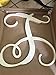 UNFINISHEDWOODCO Vine Monogram Wood Letter, 13-Inch, W