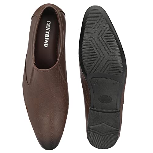 Image of Centrino Formal Shoe for Men | Lace-Up Derby for Business & Casual Wear | Stylish Design with Comfortable Fit Craftsmanship for All-Day Support