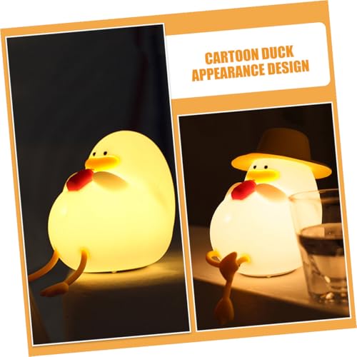 Lámpara de Mesa de Noche Silicona Pato Recargable miniatura 6
