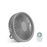 【ベストサイン 】【グレー】1台3役 卓上扇風機 壁掛け 吊り下げ 扇風機 マグネットリモコン付き LED照明機能付き サーキュレーター USB充電 風量3段階調節 パワフル送風 ミニファン 吊り下げ 大風量 Type-c スピード充電 熱中症対策 xr-df182-gy