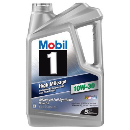Mobil 1 10W-30 High Mileage Full Synthetic Motor Oil, 5 qt.