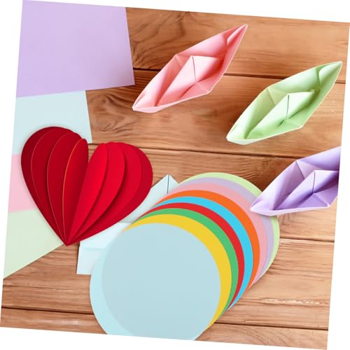 Papier origami rond épais anti-déchirure pour décorations