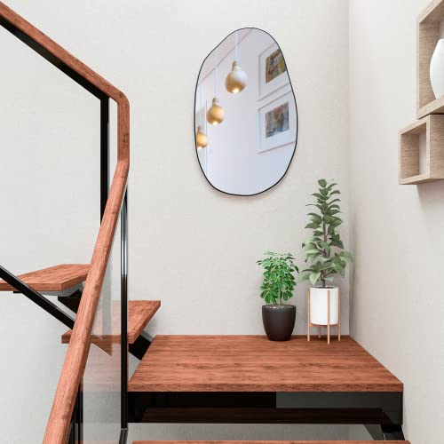 Conguiliao Irregular Wall Mirror, Asymmetrical Mirror, Large Bathroom Mirror, Uniqe Vanity Mirror, Modern Dressing Mirror Decorative For Entryway Living Room Bedroom, 33.5'' X 20.5'' #TOP3