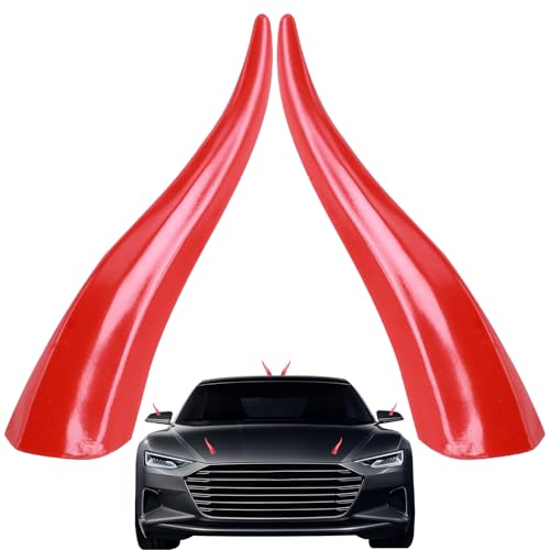 Cuerno De Dragón Para Techo De Coche - 2 Piezas Modificación Exterior De Coche Con Cuerno De Dragón,Decoración Vehicular Para Techo,Para SUVs Autocaravanas Camiones Propietarios Aficionados