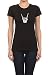 Gs-eagle Women's Printed Rock And Roll Skeleton Hand Graphic Design T-Shirt