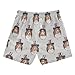 Selerdon Quick Dry Swim Trunks 4th of July Sheltie Dog Grey for Boy Kids Summer Fashion Beach Shorts with Adjustable Waist and Side Pocket for Daily Wear Outdoor Play XS