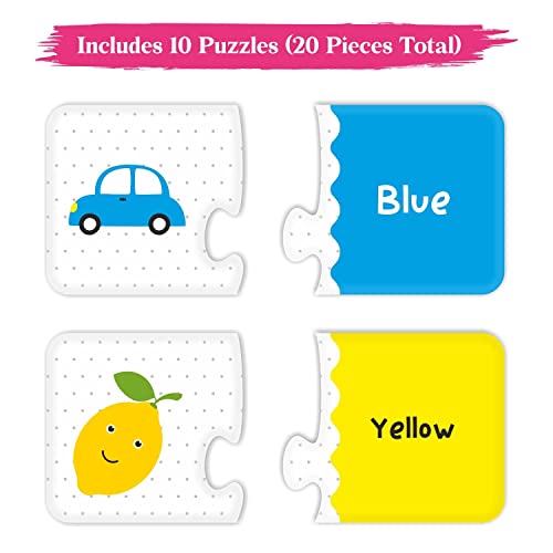 Webby Colours 2 Pieces Learning Pack Jigsaw Puzzle, Montessori Early Educational Pre School Puzzle Toys for 3+ Years Kid