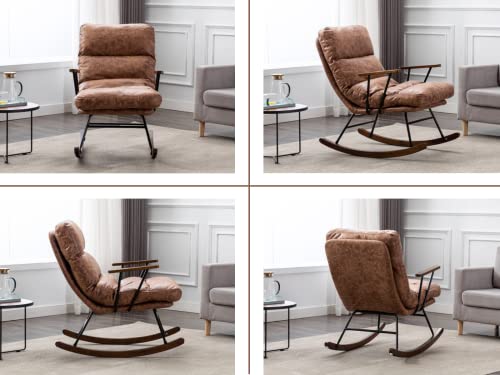 Sillón Ajustable Plegable Marrón miniatura 6