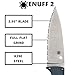 Spyderco Enuff 2 Compact Fixed Knife - K390 Steel Blade with FRN Handle, Polymer Sheath, SpyderEdge - FB31SBL2K390