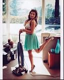 Posterazzi Danielle Fishel In Aqua Skirt And Bra With Vacuum Photo Print (16 x 20) - Item # MVM54453