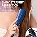 MEGAWISE Pro Ceramic Ionic Hair Straightener Brush for Home Salon | MCH Fast 20s Heating Tech with Auto-Off Safety | Anti-Scald with Universal Dual Voltage | Rotatable Power Cord (Gentian Blue)