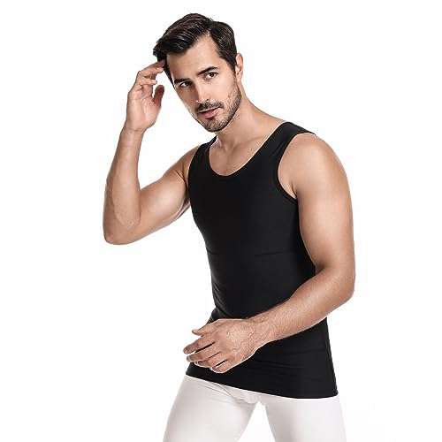 BaronHong Camiseta de compressão emagrecedora modelador corporal com controle de barriga para gineco