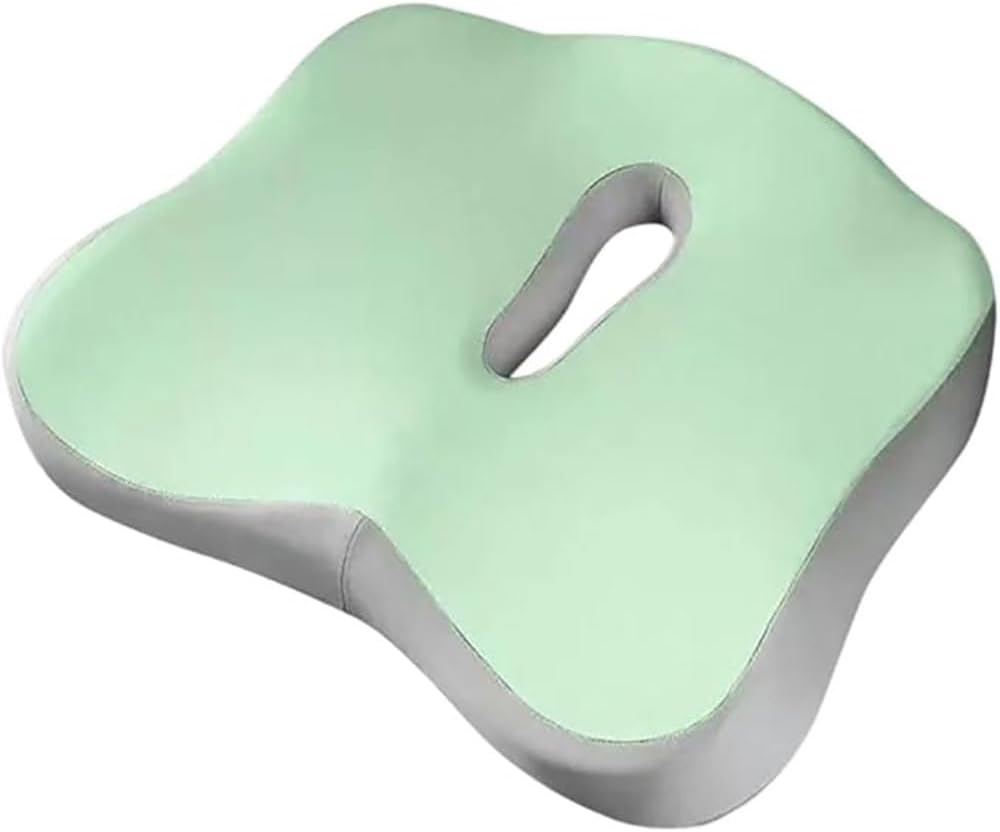 Car Seat Cushions For Honda Jazz/Fit/Life 4.Generation (GR) 2021-2027, Comfort Breathable Memory Foam Seat Cushion Cover Driver Chair Bottom Booster Cushion Accessories,H/Green