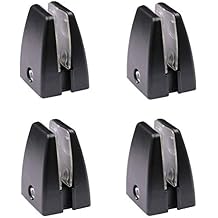 Desk Partition Support Bracket Shelf Clamp Holder Privacy Screen Clip Holder for Office Desk Privacy, Acrylic Cubicle Desk Dividers Black 4 Pcs
