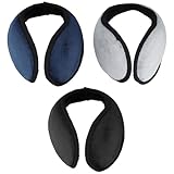 Aurafly 3 Stück Winter Ohrenwärmer, Winter-Ohrenschützer für Herren Einstellbar Faltbar Ohrenschützer Ohrenschutz Weich Earmuffs für Männer Frauen