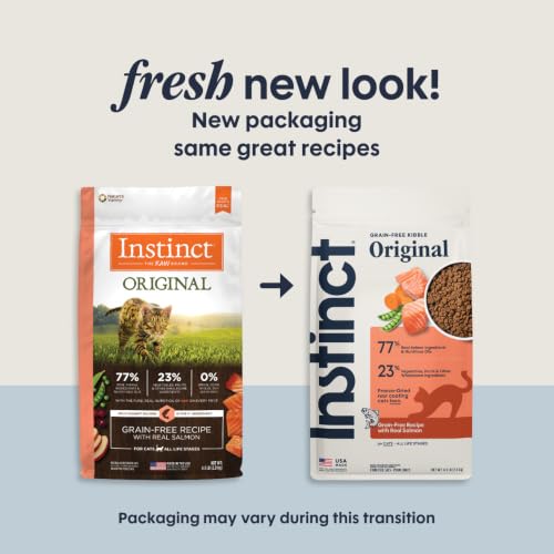 Image of Instinct Original Dry Cat Food, Raw Coated Kibble, Real Salmon, 4.5 lb. Bag