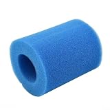 Wiederverwendbare waschbare Schwimmbad-Filterschwammkartusche für Typ II 58094 Blauer Schaumstoff, 13,4 x 5,2 x 10,4 cm, einfache Wartung, langlebig, für 530-800 GPH Pool