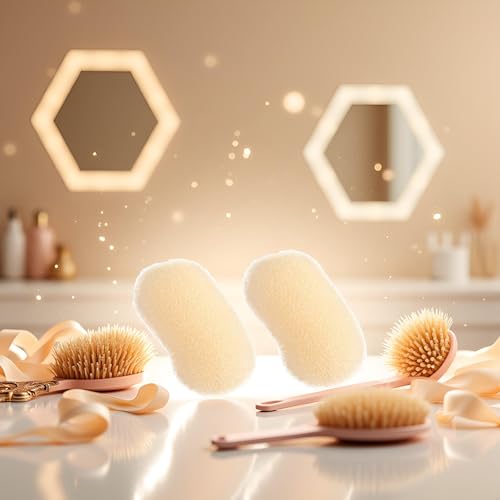 2Pcs Beige Charming Bump It Up Volume Inserts Hair Comb Do Beehive Hair Style Tool Hair Pads Do Beehive Base Styling Clip Accessories for Women Lady Girl,Bun and Crown Shapers