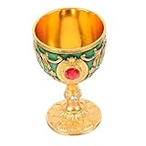 IMIKEYA Cáliz Medieval Vintage Elegante Copa De Vino De Metal Cáliz para Uso Ceremonial Halloween para Coleccionar Copa De Comunión