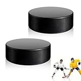 yotutun 2 Stück Eishockey Pucks, Übung Hockey Pucks Erwachsenen Eishockey EIS Pucks Vollgummi...