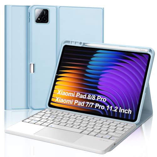 IVEOPPE �L�[�{�[�h�P�[�X Xiaomi Pad 8/8 Pro/Pad 7/7 Pro 11.2�C���` �g���b�N�p�b�h�p