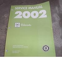 2002 Cadillac Eldorado Service Shop Repair Manual Vol2 B004EYYQQW Book Cover