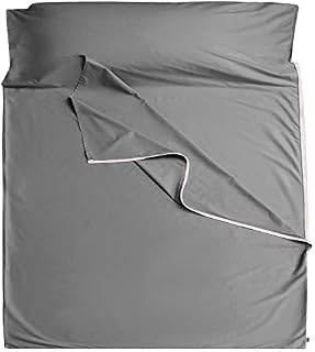 Cozysilk Sleeping Bag Liner - 100% Cotton Sleep Sacks Adults - Camping Sheets