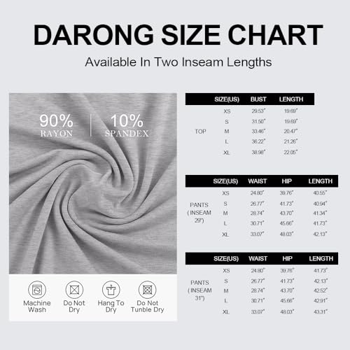 Darong 2 Piece Lounge Sets for Women Fall Outfits Long Sleeve Wide Leg Tracksuits Womens Two Pcs Casual Matching Loungewear Set 9065A Athletic Grey M