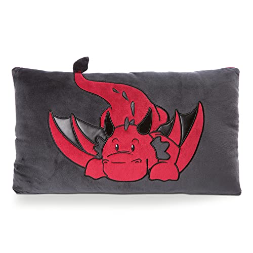 NICI Tierno Cojín con el Dragón Eldor - Suave Almohada Esponjosa de Dragón de Juguete para Niñas, Niños y Bebés - Cojín de Peluche Rectangular, 43 x 25 cm