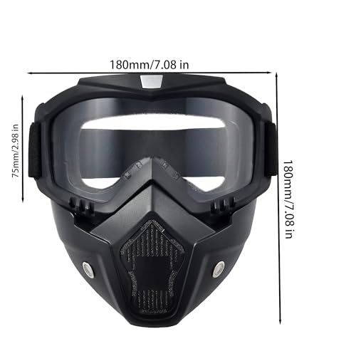 Image of Motorcycle Face Mask Full Face,Dirt Bike Goggles Motocross, ATV, Offroad, Riding Racing Goggles for Men Women