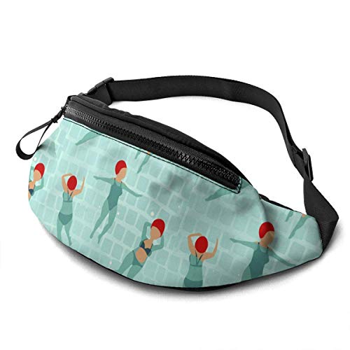 XCNGG Bolso de cintura corriente bolso de cintura de ocio bolso de cintura bolso de cintura de moda Swimming Women in Pool Waist Pack Bag for Men Women,Casual Fanny Packs with Headphone Socket Hip Bum