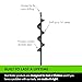 Yard Butler Roto Earth 18” Auger Drill Bit, IREA-4 - Digging Tool for Effortless Bulb Planting - Multi-Use Drill - Heavy-Duty Garden Tool - Power-Coated Steel - Rust-Resistant
