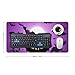 Halloween Flying Purple Bats Desk Mat Non-Slip Laptop Writing Pad Large Keyboard Mousepad with Rubber Base 23.6