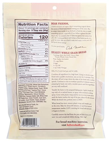 Bobs Red Mill Hearty Whole Grain Bread Mix, 20 Oz #TOP1