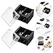PACKOVE 5pcs Dual Hole Makeup Pencil Sharpener for Lip Liner and Eyeliner, Portable Manual Cosmetic Pencil Sharpener for Women’s Stationery and Beauty Tools