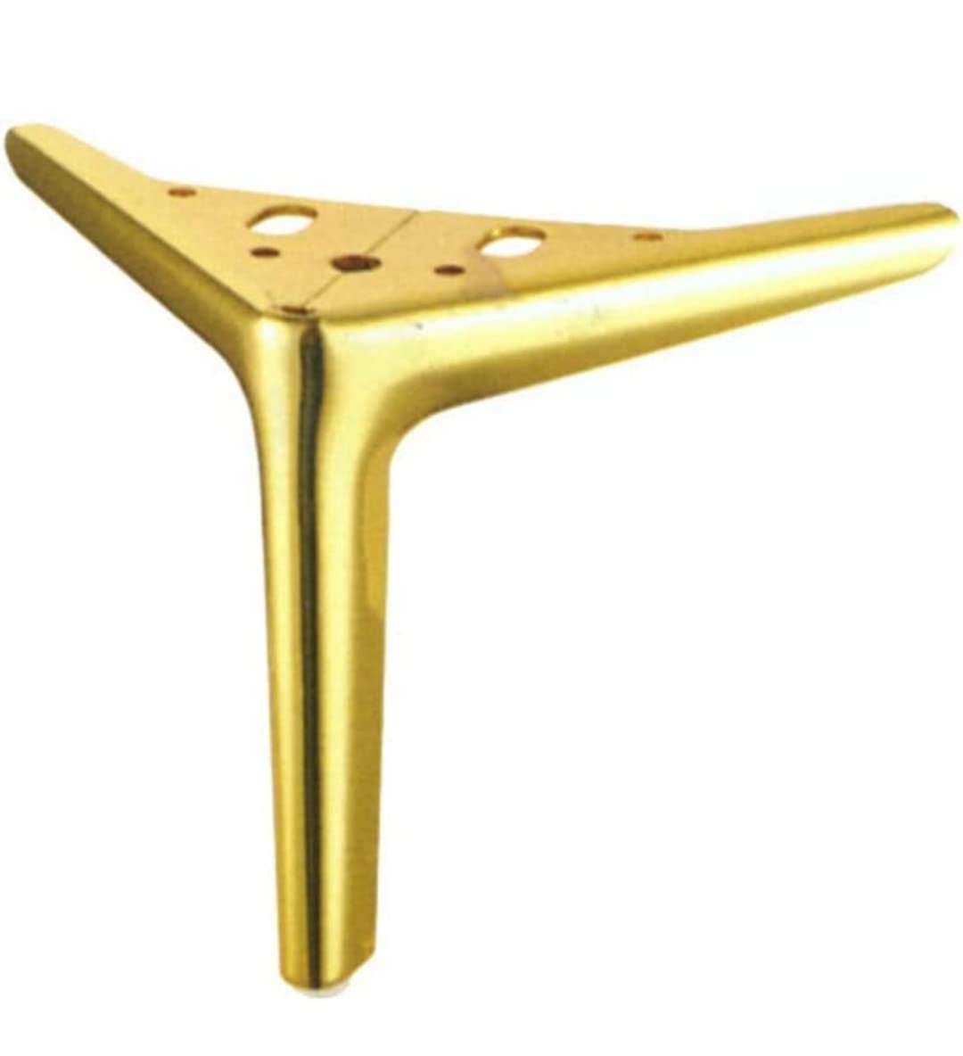 GenericZohra Hardware Sofa Hardware Leg 6 Inch / 15 Cms Sofa Furniture (Rich Look) Stainless Steel Heavy Model Italian Shape Design Sofa Leg Set of 4 (6 inches, Gold)