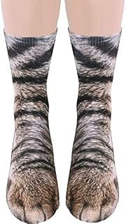 Unisex Adult 3D Print Animal Foot Hoof Socks