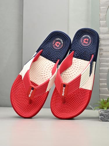 Image of DOCTOR HEALTH SUPER SOFT Men's & Boys Anti-Skid Flip Flops with Acupressure Massage Footbed | Lightweight | Soft | Doctor-Recommended Slipper for Pain Relief | All Day Wear Acupressure Doctor Slipper