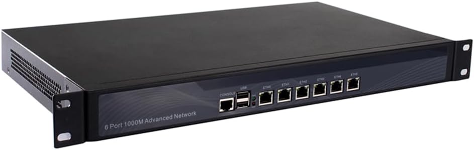 Firewall Hardware 19 Inch 1U Rackmount Mikrotik PFSense OPNsense Network Appliance 2th Gen I7 2620M 2640M RS11 AES-NI 6 x I226-V 2.5GbE 8G RAM 512G SSD