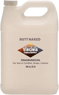 Butt Naked Fragrance Oil (8 Lbs. Jug) for Candle Making, Soap Making, Tart Making, Room Sprays, Lotions, Car Fresheners, Slime, Bath Bombs, Warmers…
