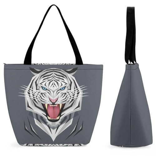 Sac à bandoulière pour voyage blanc le grand cabas idéal pour vos week-ends et journées shopping