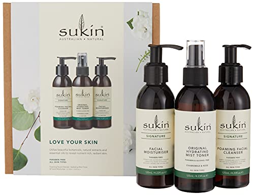 SUKIN LOVE YOUR SKIN GIFT PACK, White, 125 ml ( Pack of 3)