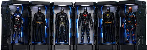 Batman Arkham Knight Armory Video Game Masterpiece Compact Hot Toys Miniature Figures - Set of 6