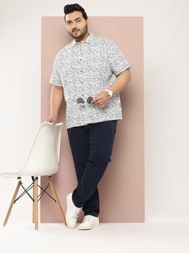 Image of Thomas Scott Men's | Smart | Plus Size | Regular Fit | 100% Cotton | Solid | 5 Pockets | Woven | Chinos | Trouser