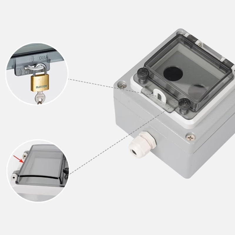 Metal Button Switch Control Box Emergency Stop Waterproof cast Aluminum Alloy Start Industrial Two or Three Position Switch emer(1)